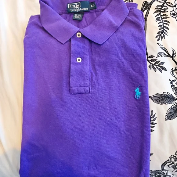 Men's purple polo shirt size 2XL - Picture 1 of 10